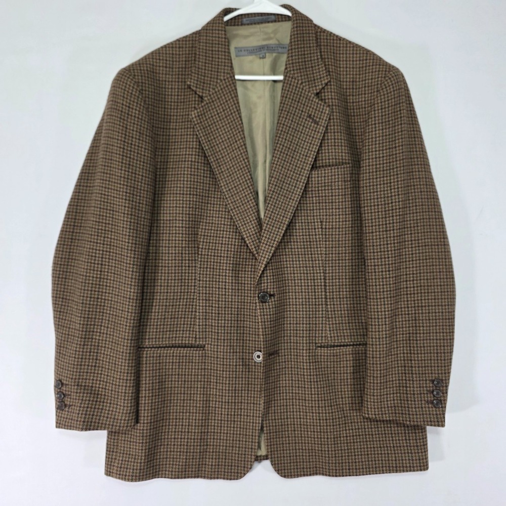 Le Collezioni Structure Men's Sport Coat Blazer Two Button Flannel Wool Medium‎